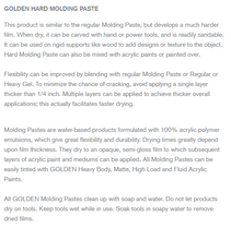 Load image into Gallery viewer, Hard Molding Paste Golden 236ml