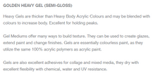 Load image into Gallery viewer, Heavy Gel (Semi-Gloss) Golden 236ml