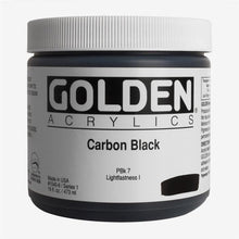 Load image into Gallery viewer, HB Carbon BlackACRYLIC PAINTGolden Heavy Body
