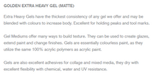Load image into Gallery viewer, Extra Heavy Gel (Matte) Golden 236ml
