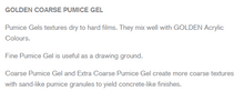 Load image into Gallery viewer, Coarse Pumice Gel Golden 236ml
