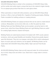 Load image into Gallery viewer, Molding Paste Golden 236ml
