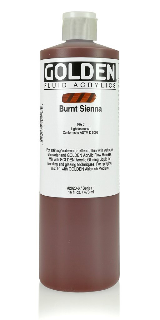 FL Burnt SiennaACRYLIC PAINTGolden Fluid