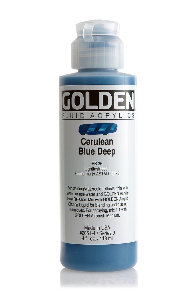 FL Cerulean Blue DeepACRYLIC PAINTGolden Fluid