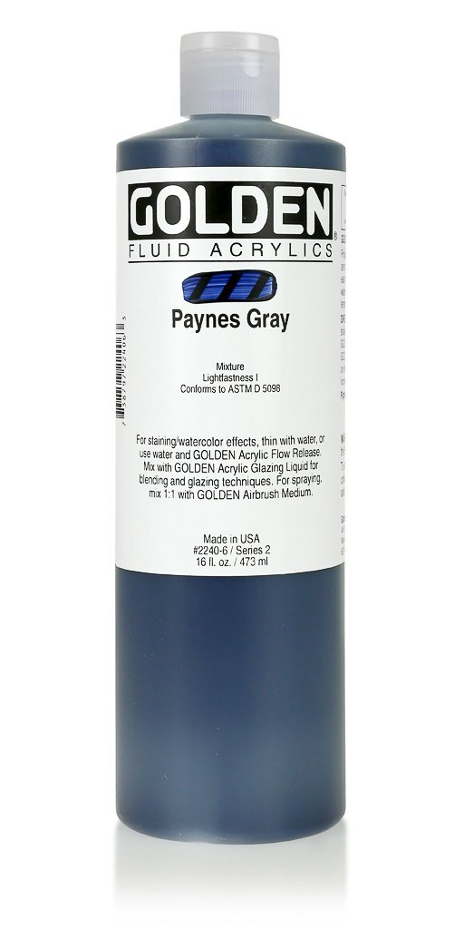 FL Paynes GrayACRYLIC PAINTGolden Fluid