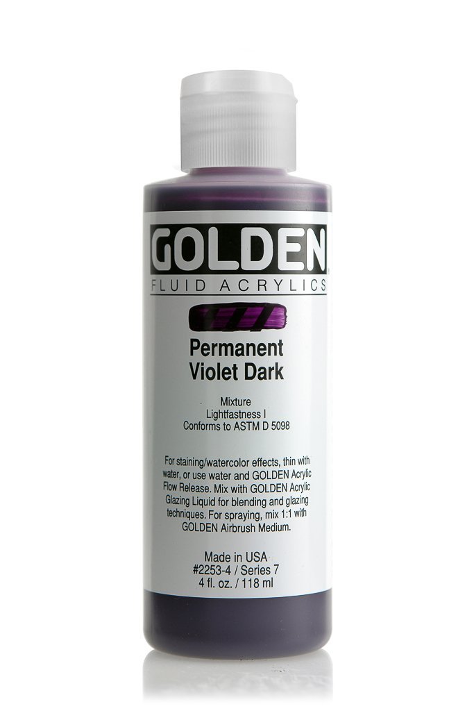 FL Permanent Violet DarkACRYLIC PAINTGolden Fluid