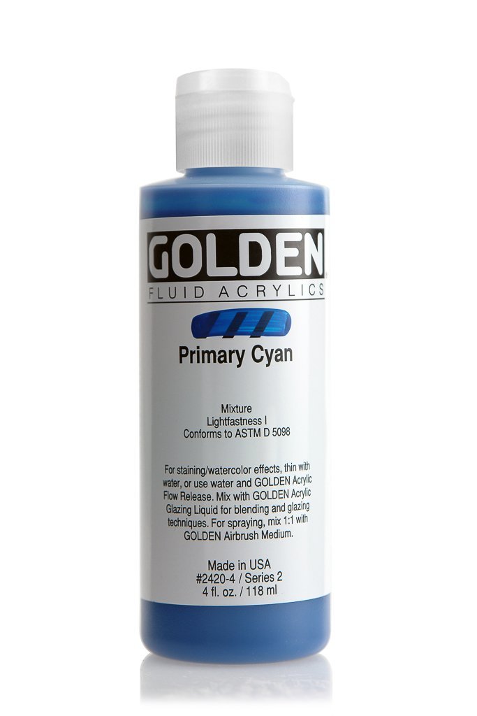 FL Primary CyanACRYLIC PAINTGolden Fluid