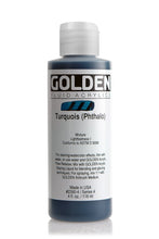 Load image into Gallery viewer, FL Turquois PhthaloACRYLIC PAINTGolden Fluid
