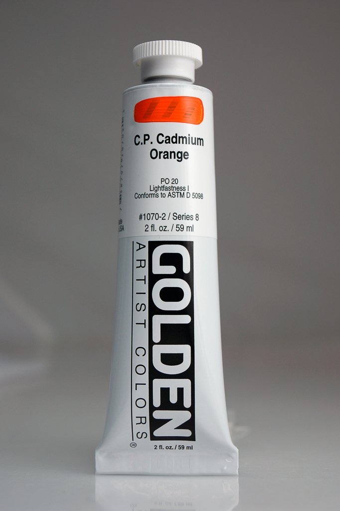 HB Cadmium OrangeACRYLIC PAINTGolden Heavy Body