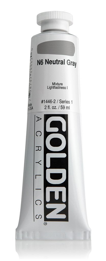 HB N6 Neutral GreyACRYLIC PAINTGolden Heavy Body