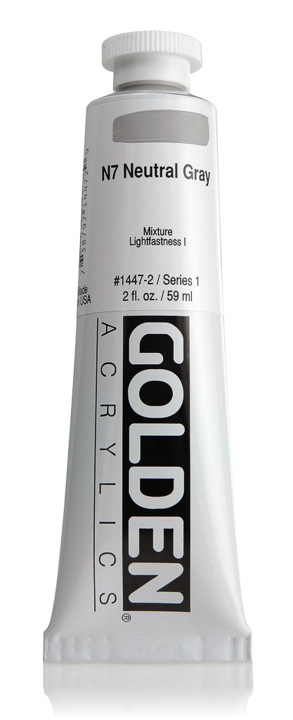 HB N7 Neutral GreyACRYLIC PAINTGolden Heavy Body