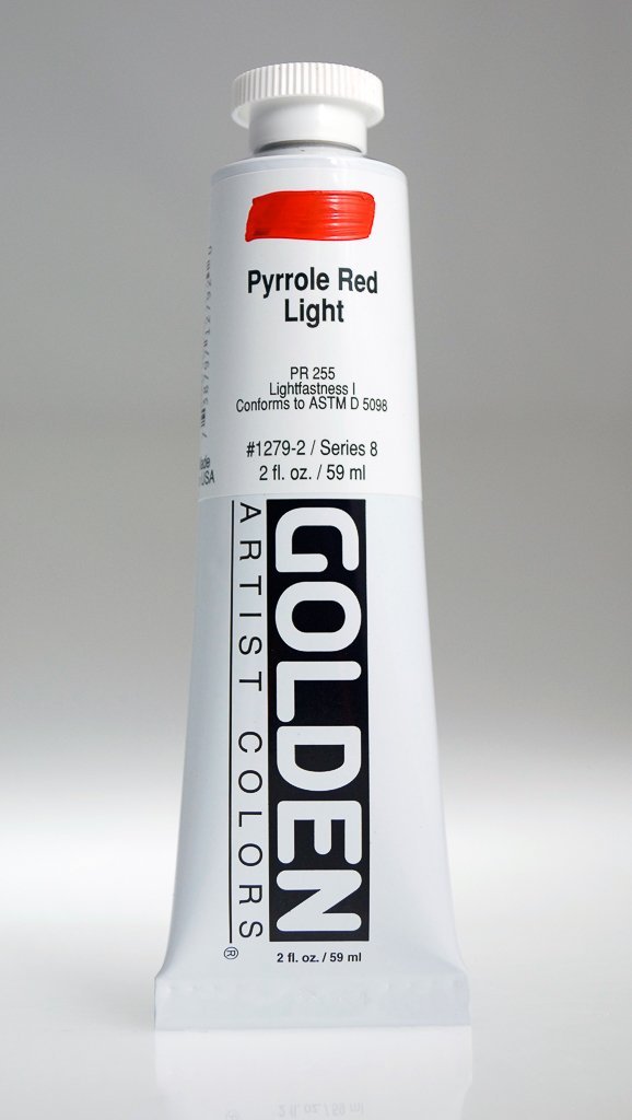 HB Pyrrole Red LightACRYLIC PAINTGolden Heavy Body