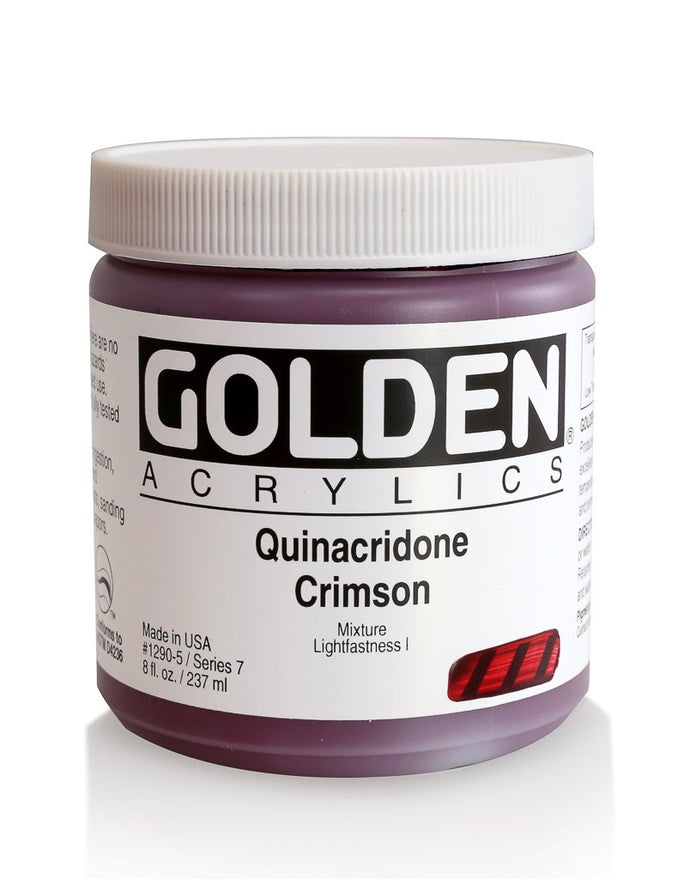 HB Quinacridone CrimsonACRYLIC PAINTGolden Heavy Body