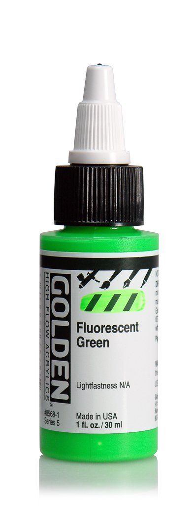 HF Fluorescent GreenACRYLIC PAINTGolden High Flow