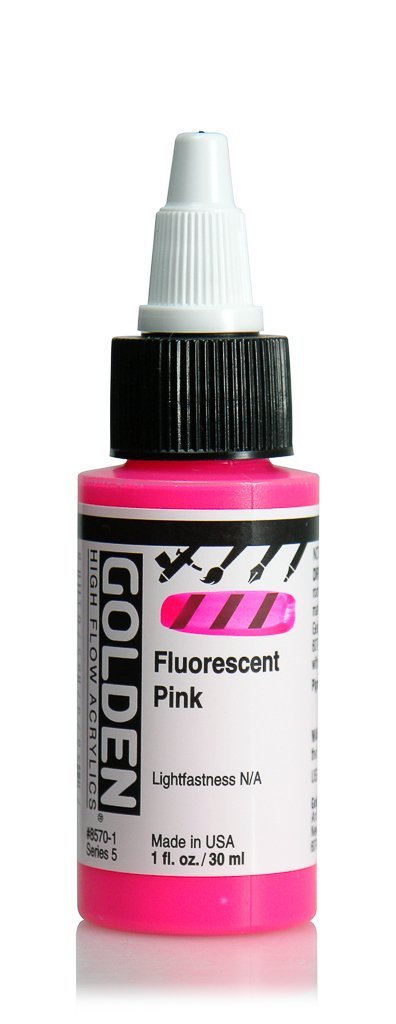 HF Fluorescent PinkACRYLIC PAINTGolden High Flow