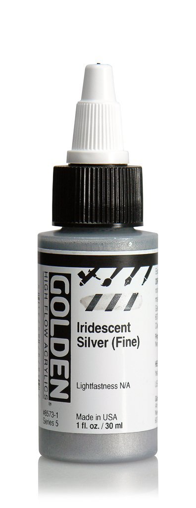 HF Iridescent Silver FineACRYLIC PAINTGolden High Flow