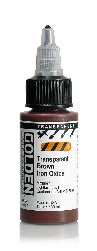 HF Transparent Brown Iron OxideACRYLIC PAINTGolden High Flow