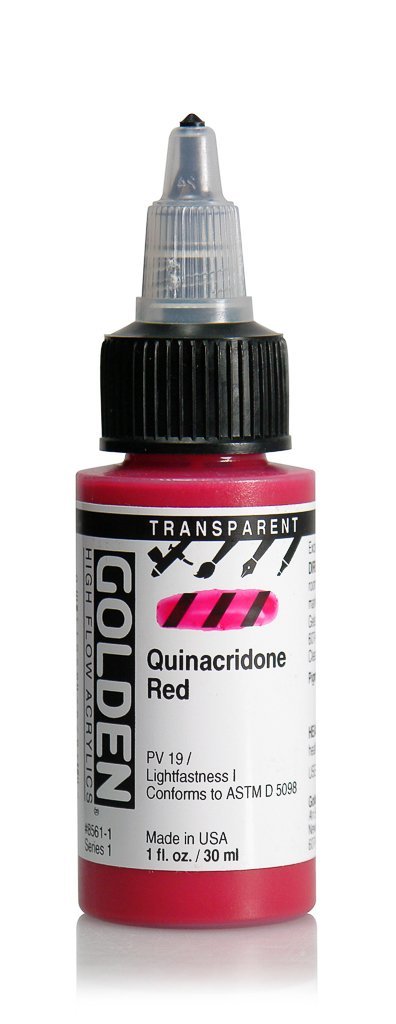 HF Transparent Quinacridone RedACRYLIC PAINTGolden High Flow